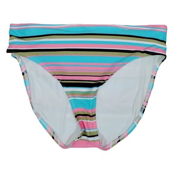 🚨Apostrophe High Waist Stripe Bikini Bottoms - Picture 1 of 4